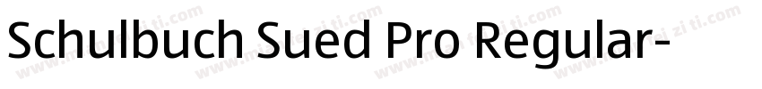 Schulbuch Sued Pro Regular字体转换